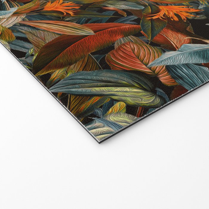Tropical Night Garden Multicolor Welcome Mat Gallery Image 2