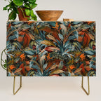 Tropical Night Garden Multicolor Credenza Gallery Image 1