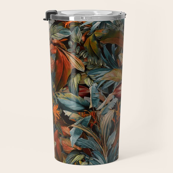 Tropical Night Garden Multicolor Travel Mug Gallery Image 3