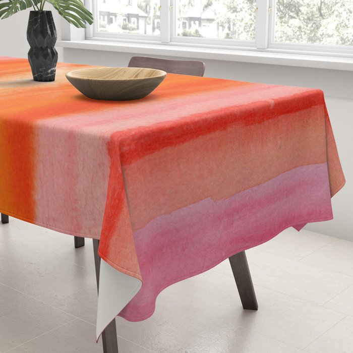 Watercolor Sunset Sky Tablecloth Gallery Image 3