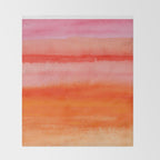 Watercolor Sunset Sky Throw Blanket Gallery Image 2