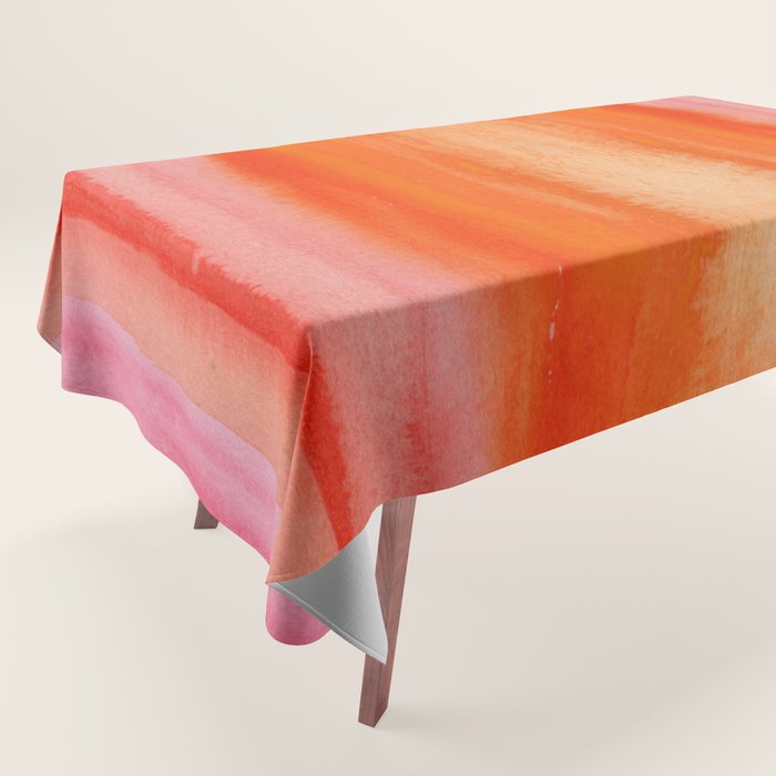 Watercolor Sunset Sky Tablecloth Gallery Image 1