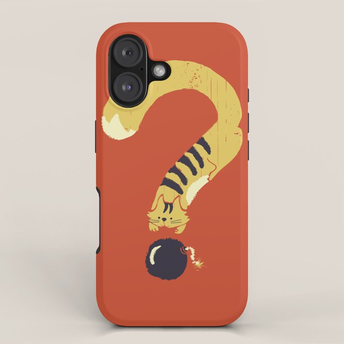 Question Mark (Curiosity Kills The Cat) iPhone Case Gallery Image 1