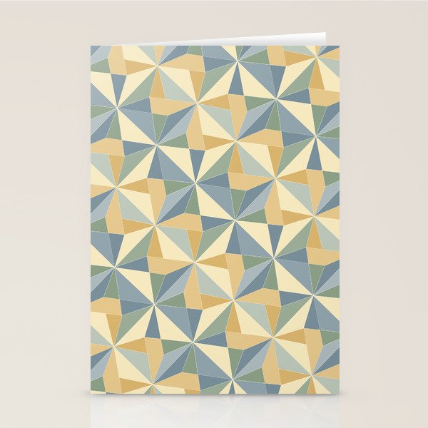 Kaleidoscope Tile Pattern XIV Neutral Earthy Pastel Stationery Card Gallery Image 2