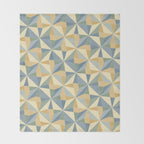 Kaleidoscope Tile Pattern XIV Neutral Earthy Pastel Throw Blanket Gallery Image 2