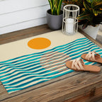 Ocean current Outdoor Rug Gallery Image 2