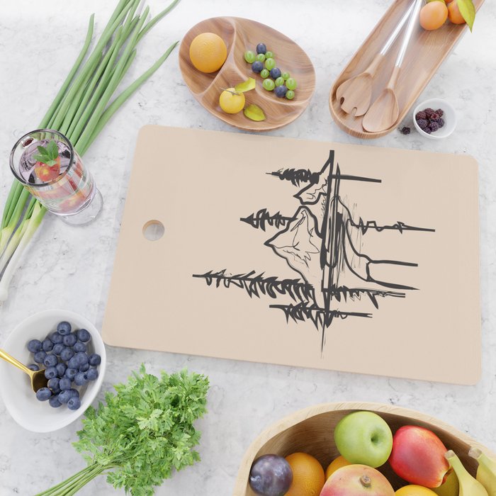 Abstract Landscape II Cutting Board Gallery Image 2