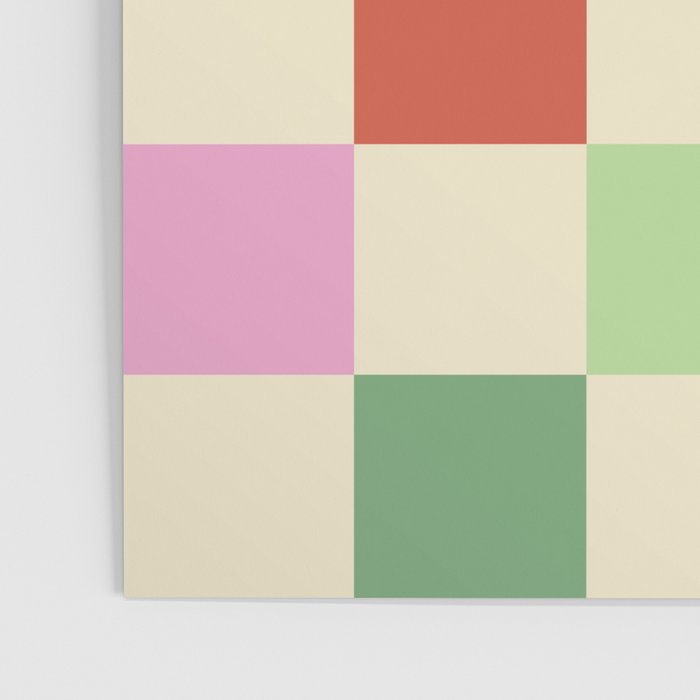 Colorful Checkered Pattern Poster Gallery Image 3