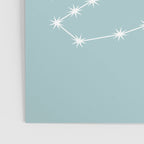 Scorpio Zodiac Star Constellation Line Art Pastel Teal Poster Gallery Image 3