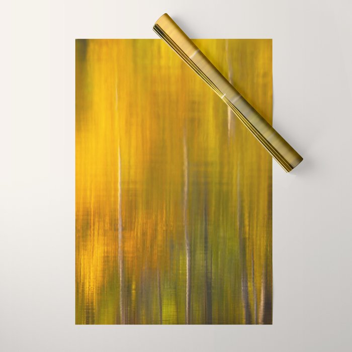 Reflection autumn  colors Wrapping Paper Gallery Image 1