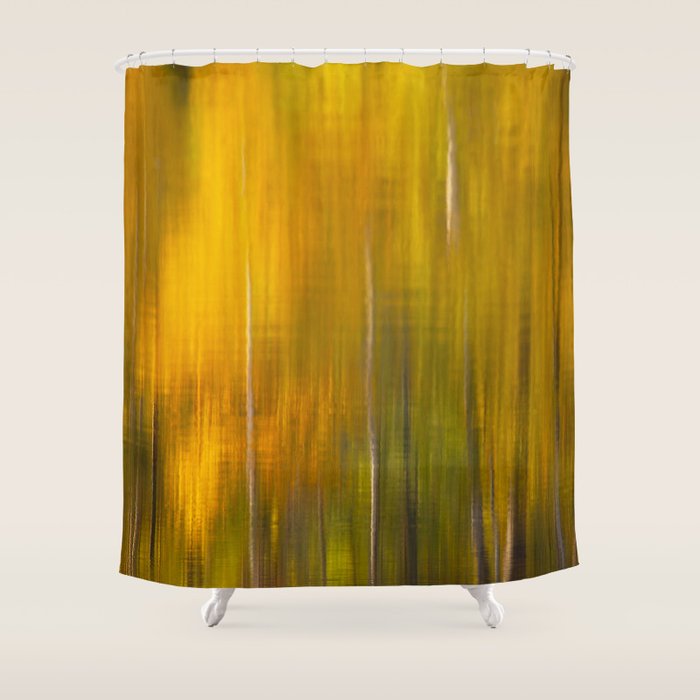 Reflection autumn  colors Shower Curtain Gallery Image 1