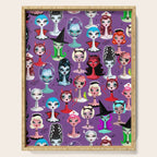 Spooky Dolls Purple Serving Tray Gallery Image 1