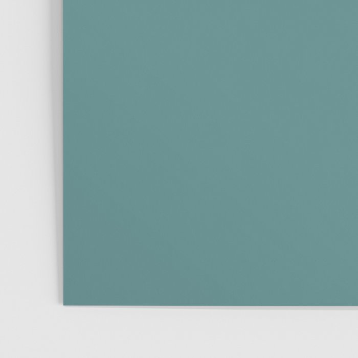 Solid Teal / Blue-Green Solid Color Poster Gallery Image 3