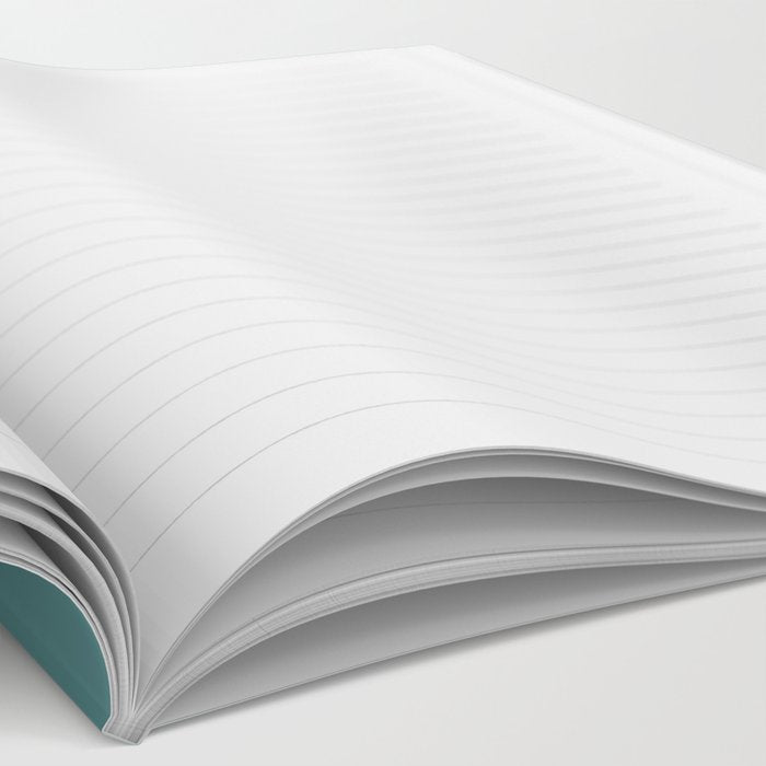 Solid Teal / Blue-Green Solid Color Notebook Gallery Image 2