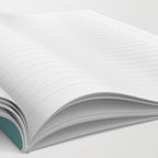 Solid Teal / Blue-Green Solid Color Notebook Gallery Image 2