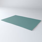 Solid Teal / Blue-Green Solid Color Rug Gallery Image 3