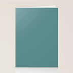 Solid Teal / Blue-Green Solid Color Stationery Card Gallery Image 2