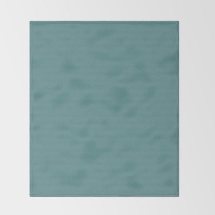 Solid Teal / Blue-Green Solid Color Throw Blanket Gallery Image 2