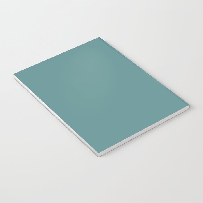 Solid Teal / Blue-Green Solid Color Notebook Gallery Image 3