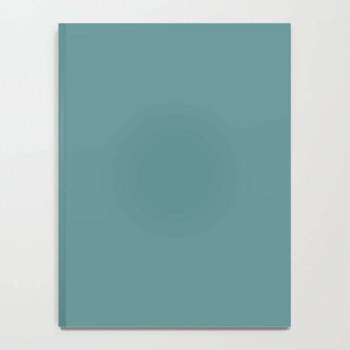 Solid Teal / Blue-Green Solid Color Notebook Gallery Image 4