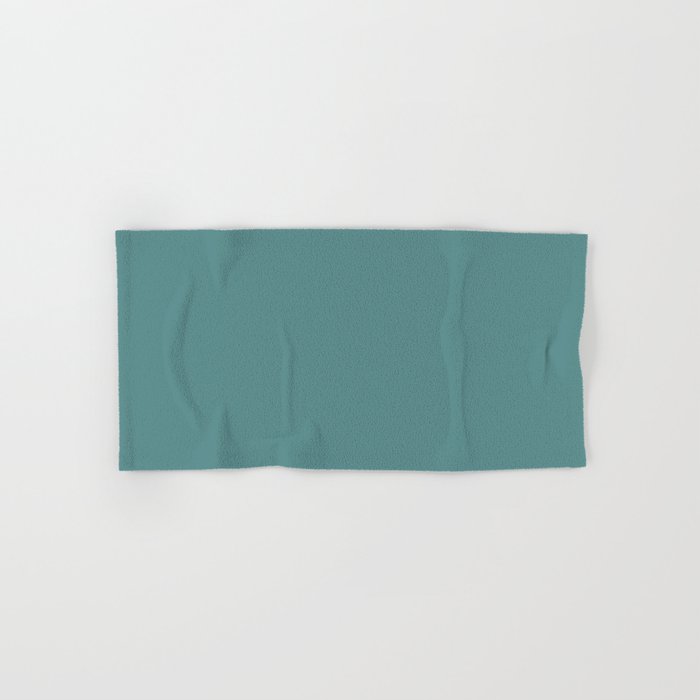 Solid Teal / Blue-Green Solid Color Bath Towel Gallery Image 1