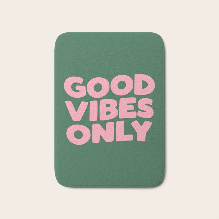 Good Vibes Only Bath Mat Gallery Image 1