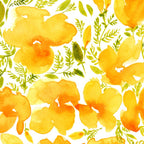 Watercolor California poppies (Quad set, #1) Coffee Mug Gallery Image 2