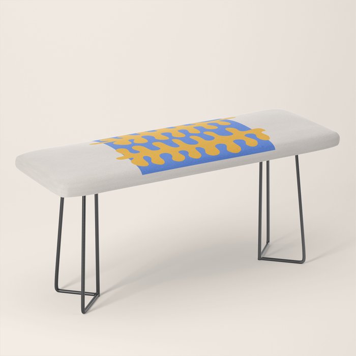 Royal Blue & Supernova: Matisse Paper Leaf Cutouts 02 Bench Gallery Image 1