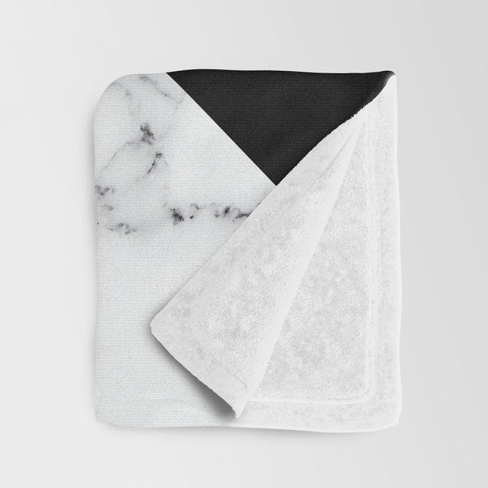 Hello Gorgeous, Meme, Marble and Black Throw Blanket Gallery Image 3