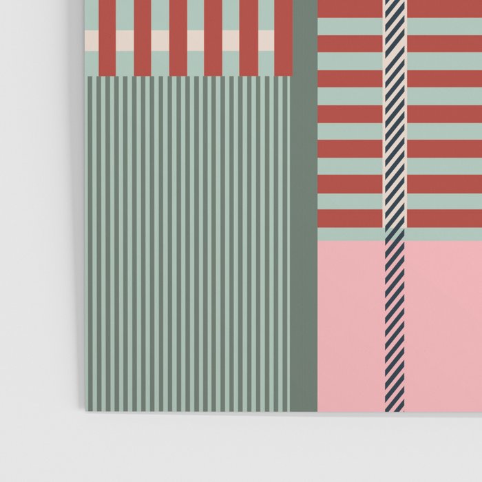 Vintage Striped Geometric Poster Gallery Image 3