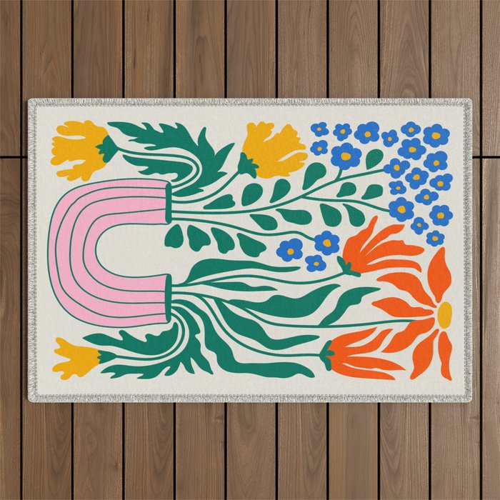 Flower Market 04: Madrid Outdoor Rug Gallery Image 1