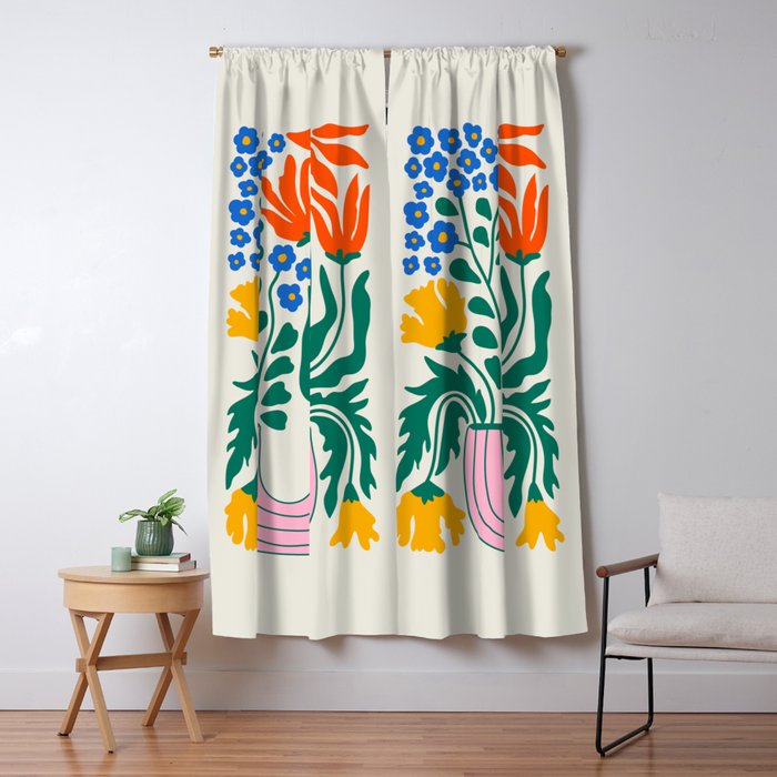 Flower Market 04: Madrid Window Curtain Gallery Image 1