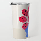 Blueberry Vase & French Fuchsia Leaves: Vases & Stuff 03 Travel Mug Gallery Image 3
