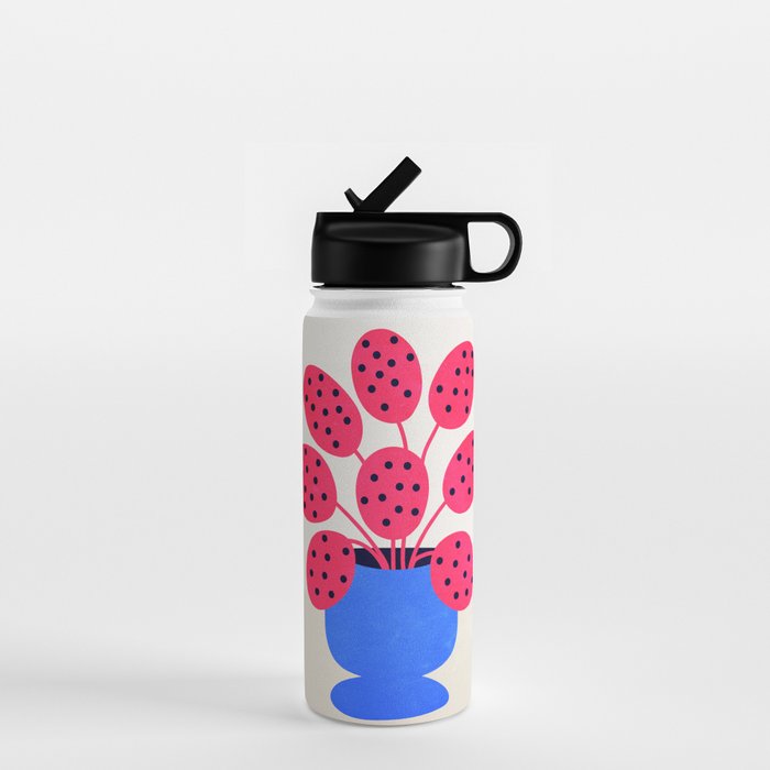 Blueberry Vase & French Fuchsia Leaves: Vases & Stuff 03 Water Bottle Gallery Image 1