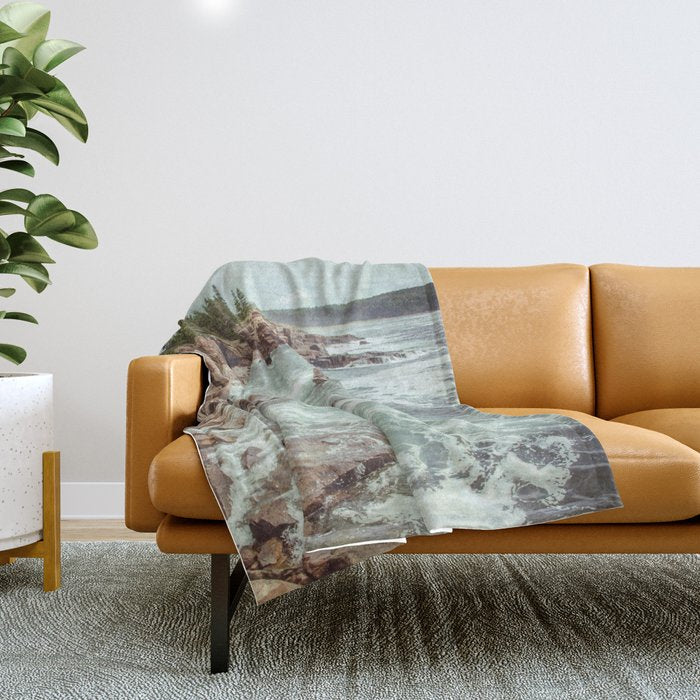 Swirling Sea Throw Blanket Gallery Image 1