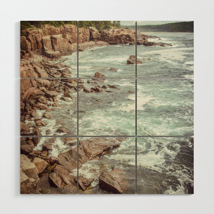 Swirling Sea Wood Wall Art Gallery Image 1