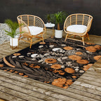 Bones and Blooms Skeleton Art Outdoor Rug Gallery Image 2