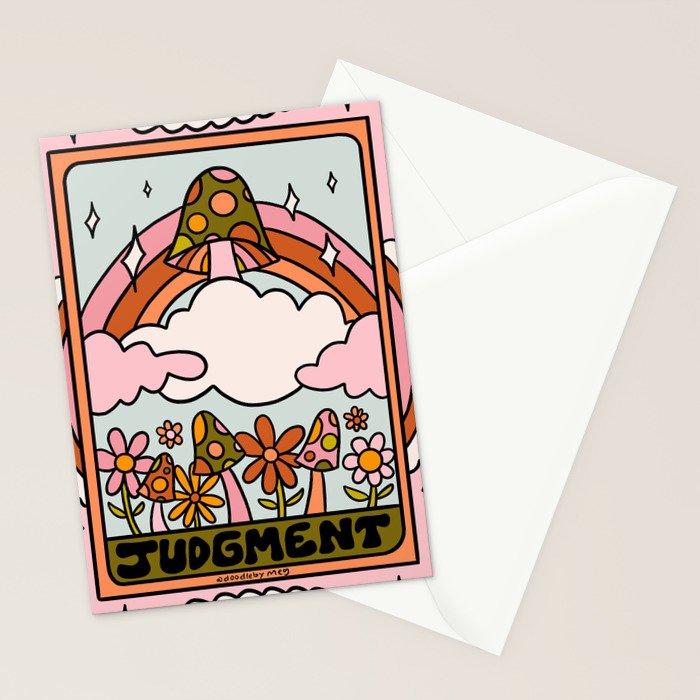 20. Judgment Tarot Mushroom Stationery Card Gallery Image 2