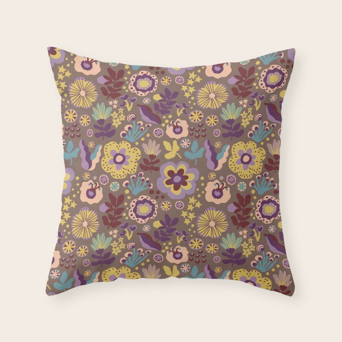 Flowers V Throw Pillow Gallery Image 6