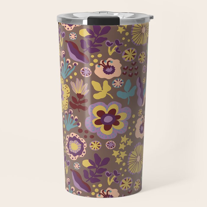 Flowers V Travel Mug Gallery Image 1