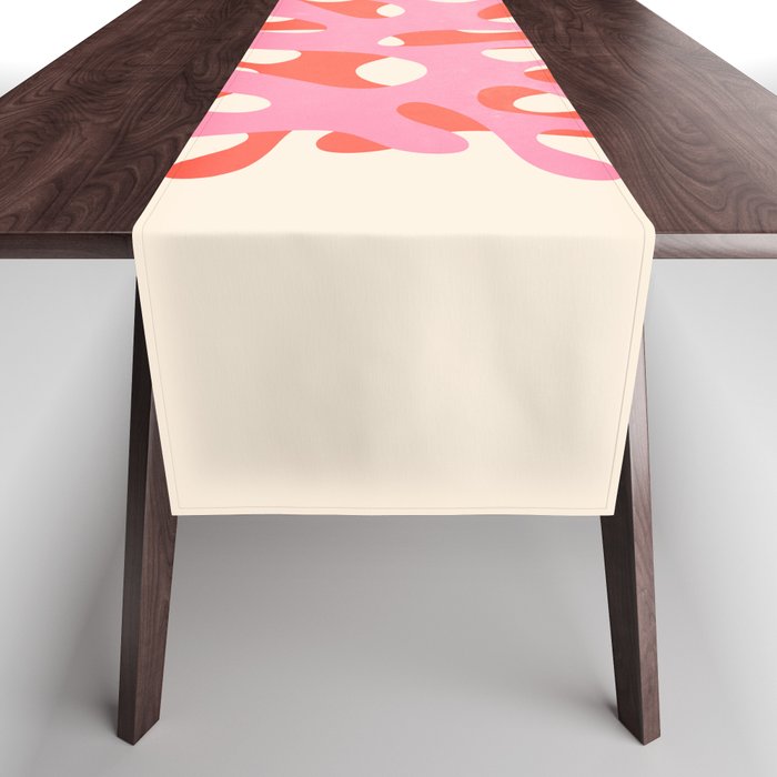 Sea Leaf: Matisse Collage Peach Edition Table Runner Gallery Image 1