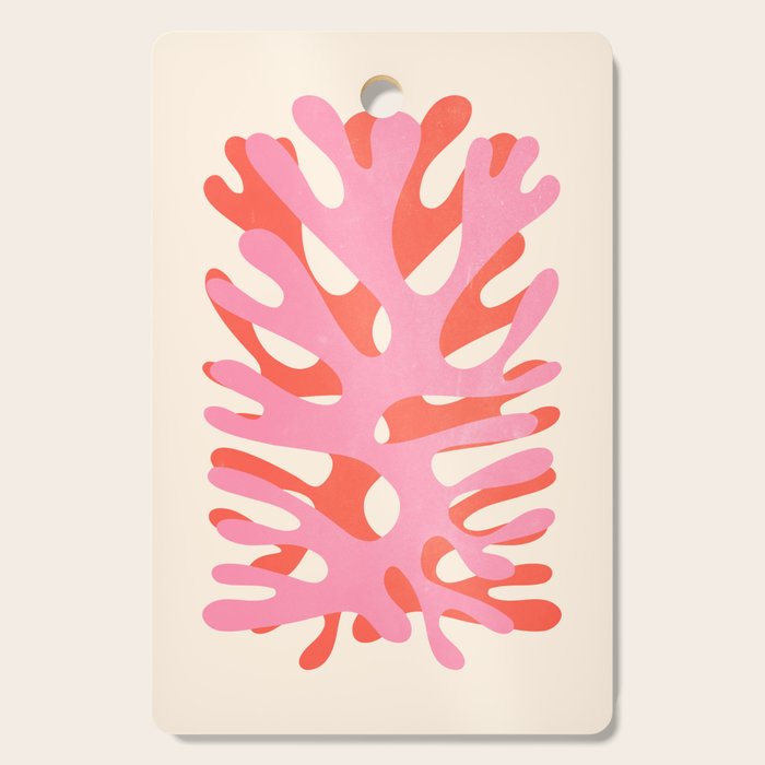 Sea Leaf: Matisse Collage Peach Edition Cutting Board Gallery Image 1