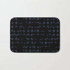 Midcentury modern geometric 01 black Bath Mat Gallery Image 1