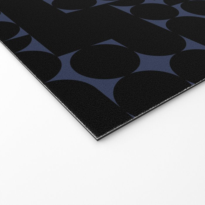 Midcentury modern geometric 01 black Welcome Mat Gallery Image 2