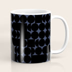 Midcentury modern geometric 01 black Coffee Mug Gallery Image 1