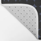 Midcentury modern geometric 01 black Bath Mat Gallery Image 2