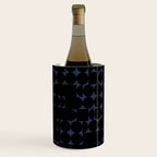 Midcentury modern geometric 01 black Wine Chiller Gallery Image 3