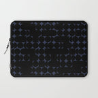 Midcentury modern geometric 01 black Laptop Sleeve Gallery Image 1