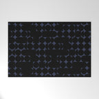 Midcentury modern geometric 01 black Welcome Mat Gallery Image 1