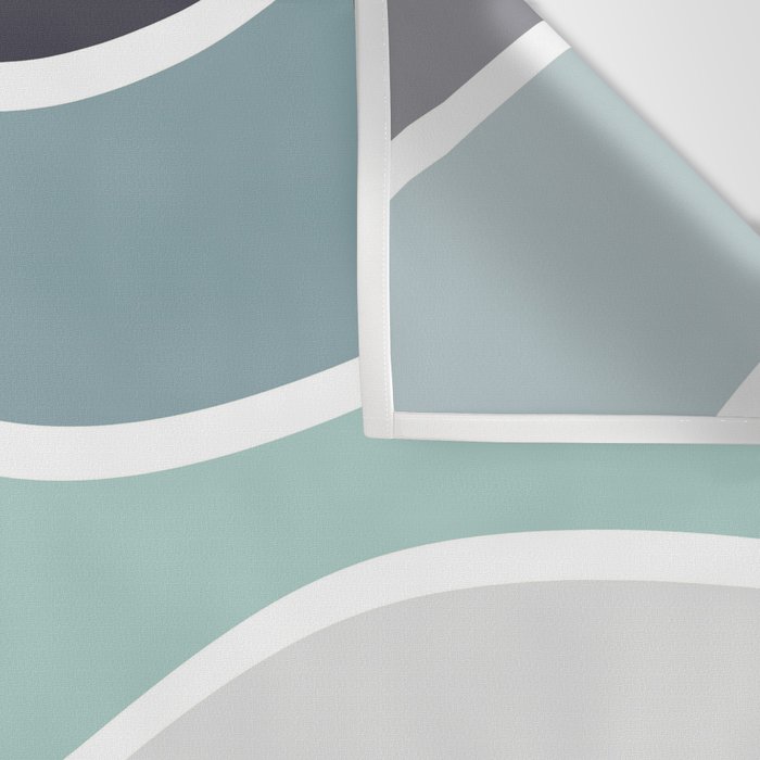 Colorful summery retro style waves Wall Tapestry Gallery Image 3